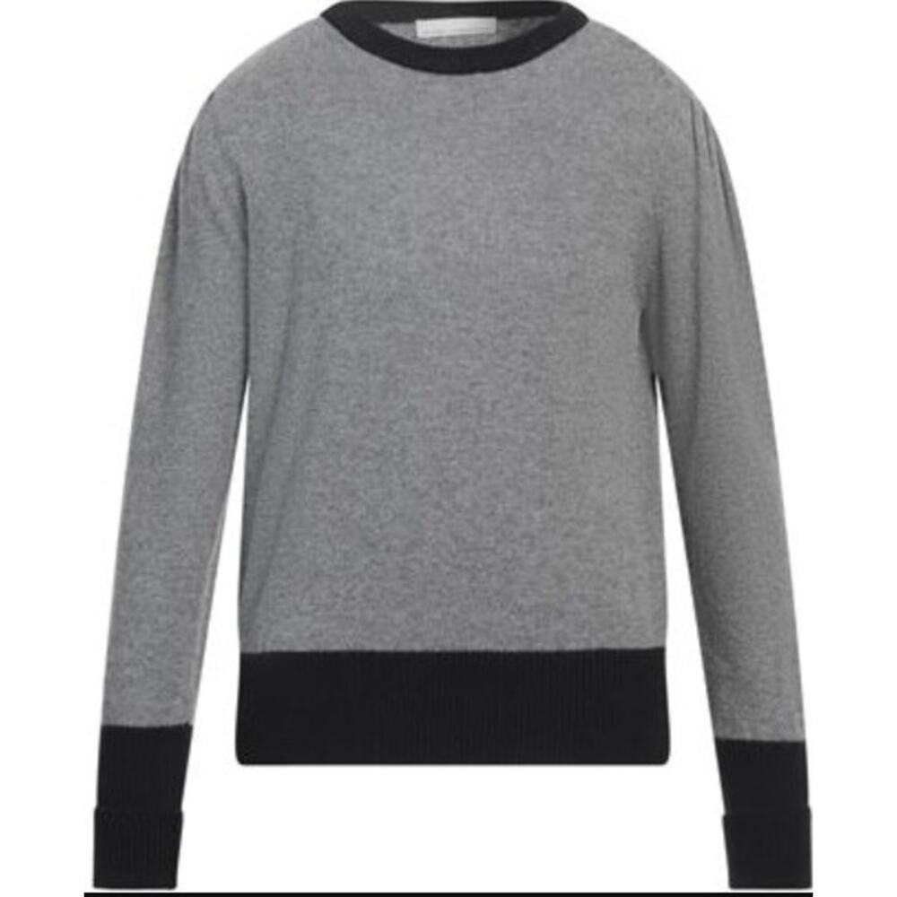 Random Identities Cashmere Sweater Grey/Black Size Medium